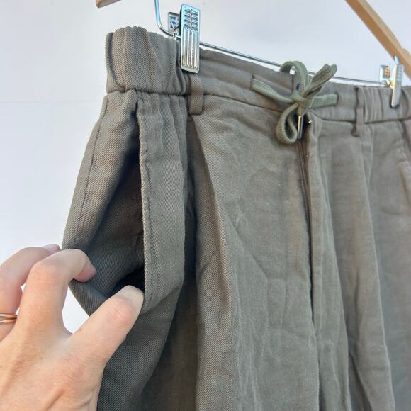 Todd Snyder Men’s Chambray Traveler Suit Trousers Drawstring Linen Pants Green M - Picture 7 of 10